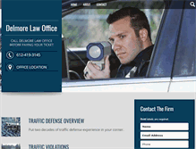 Tablet Screenshot of mntrafficlawyer.com